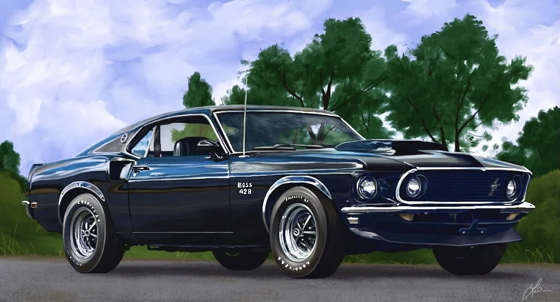 "The Mustang" 
Digital Sketch
Completed 2020