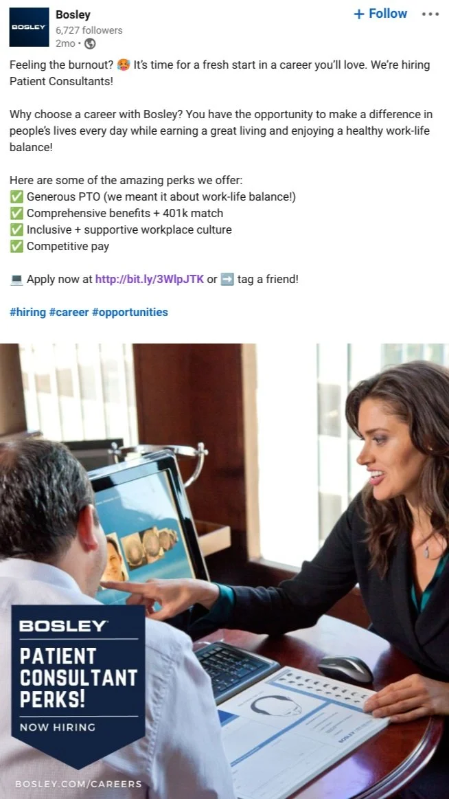 Post for a Patient Consultant Position