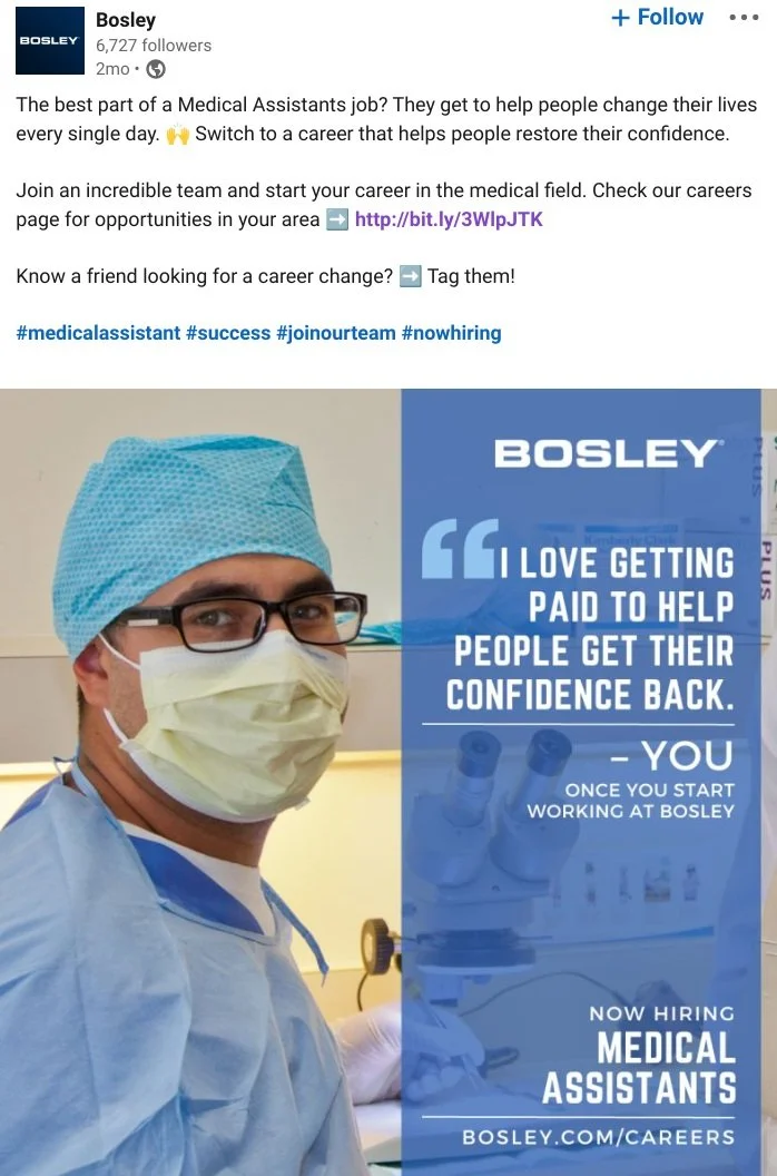 Post for a Medical Assistant Position