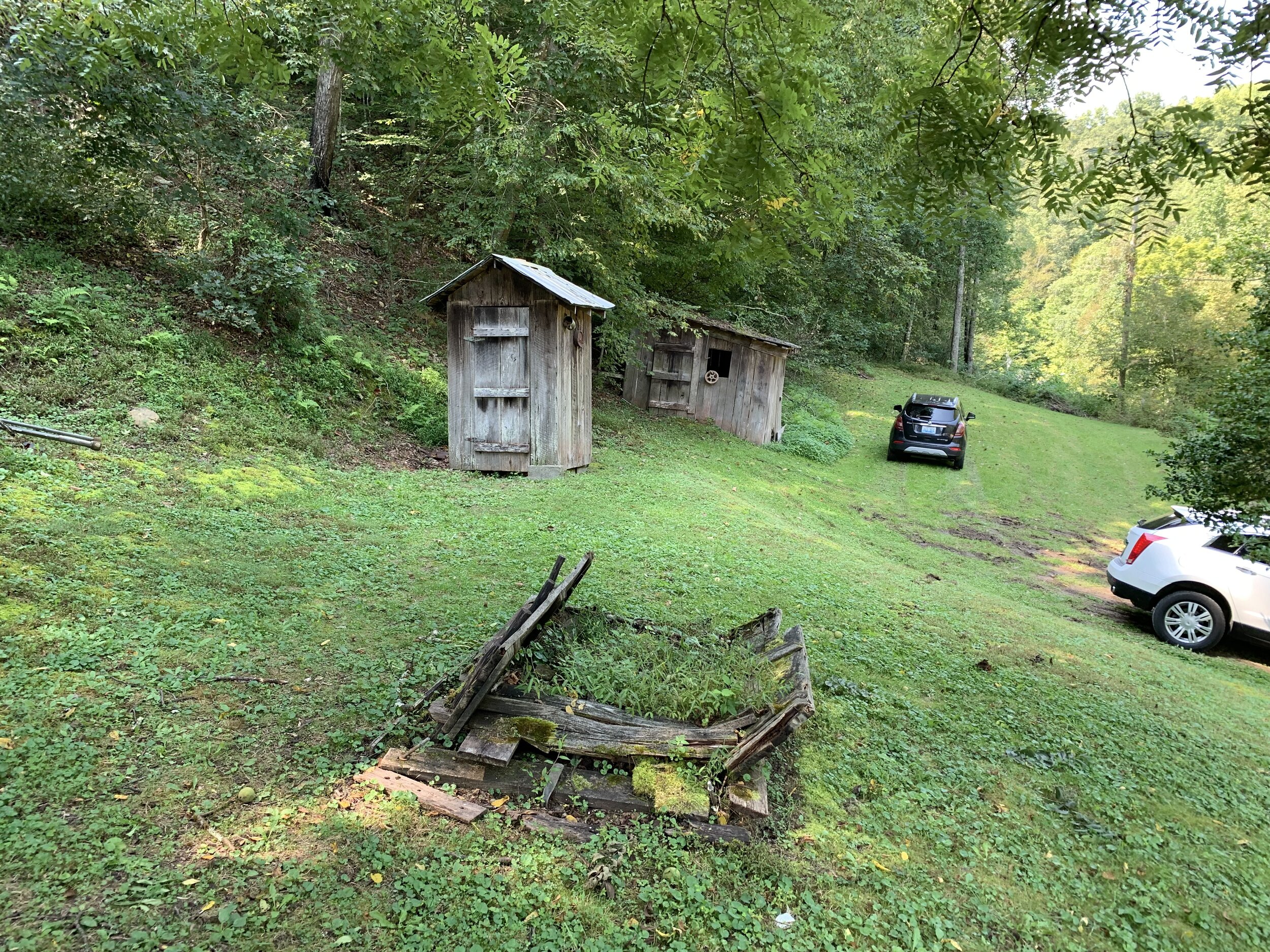 The Outhouse (Still in Use, the Only Toilet on the Property)