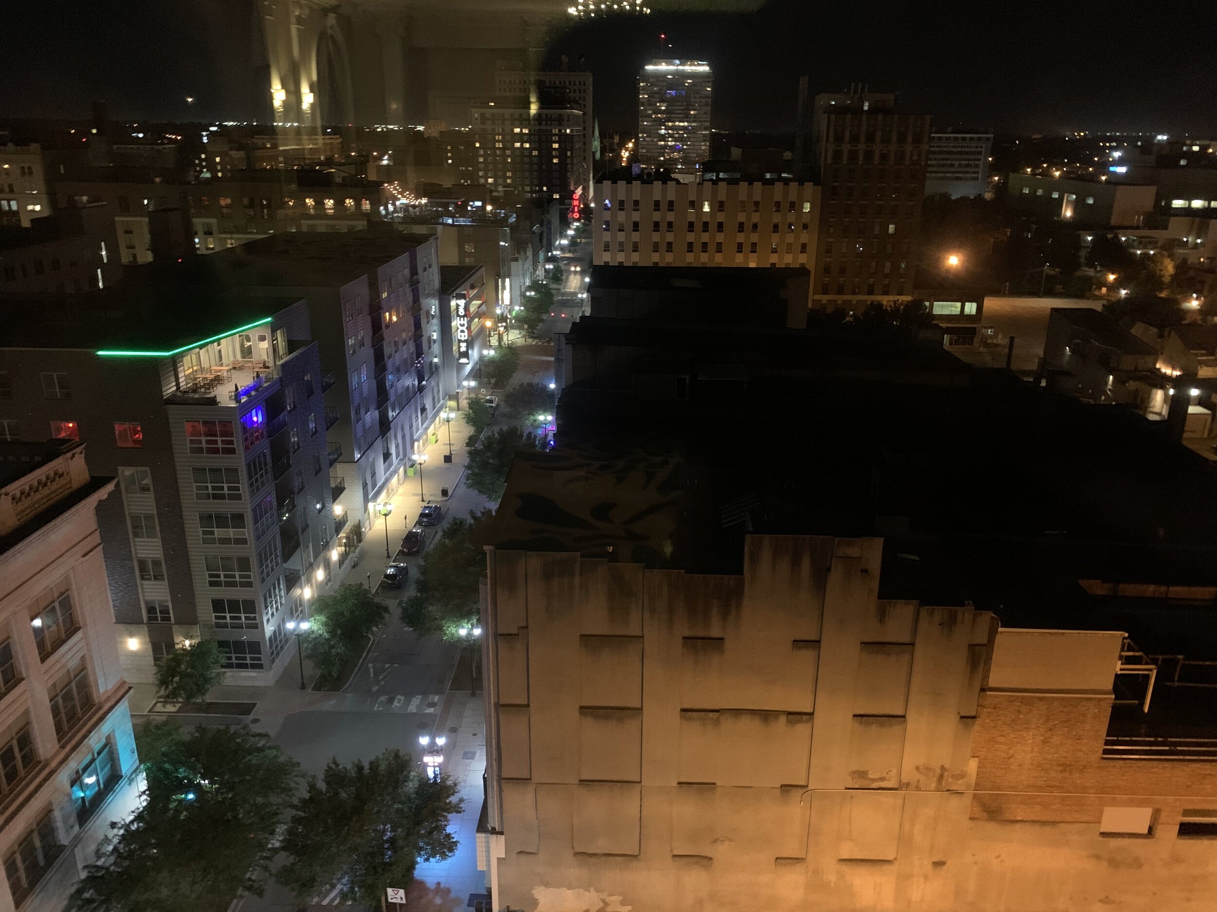 Looking Down on Louisville from the Ballroom