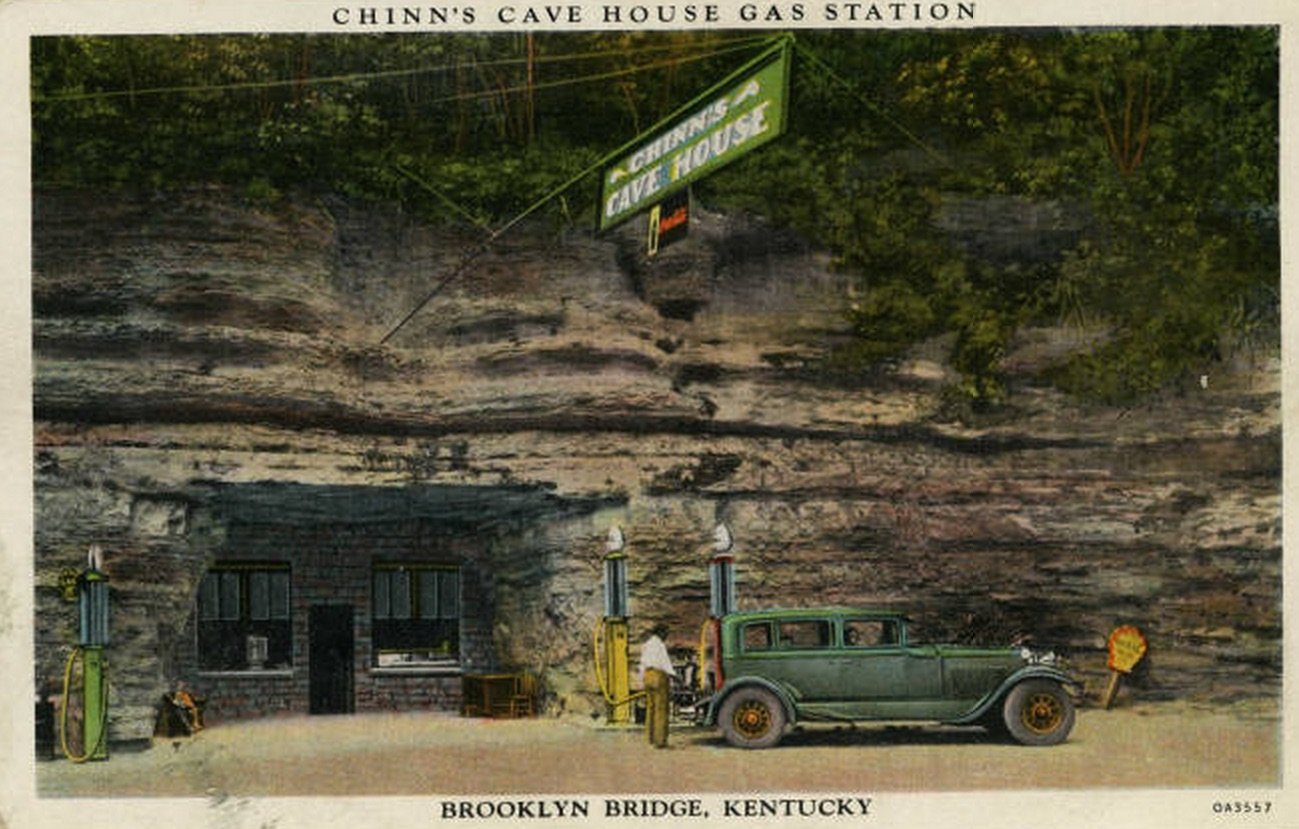 Postcard Showing the Cave House in it's Glory Days