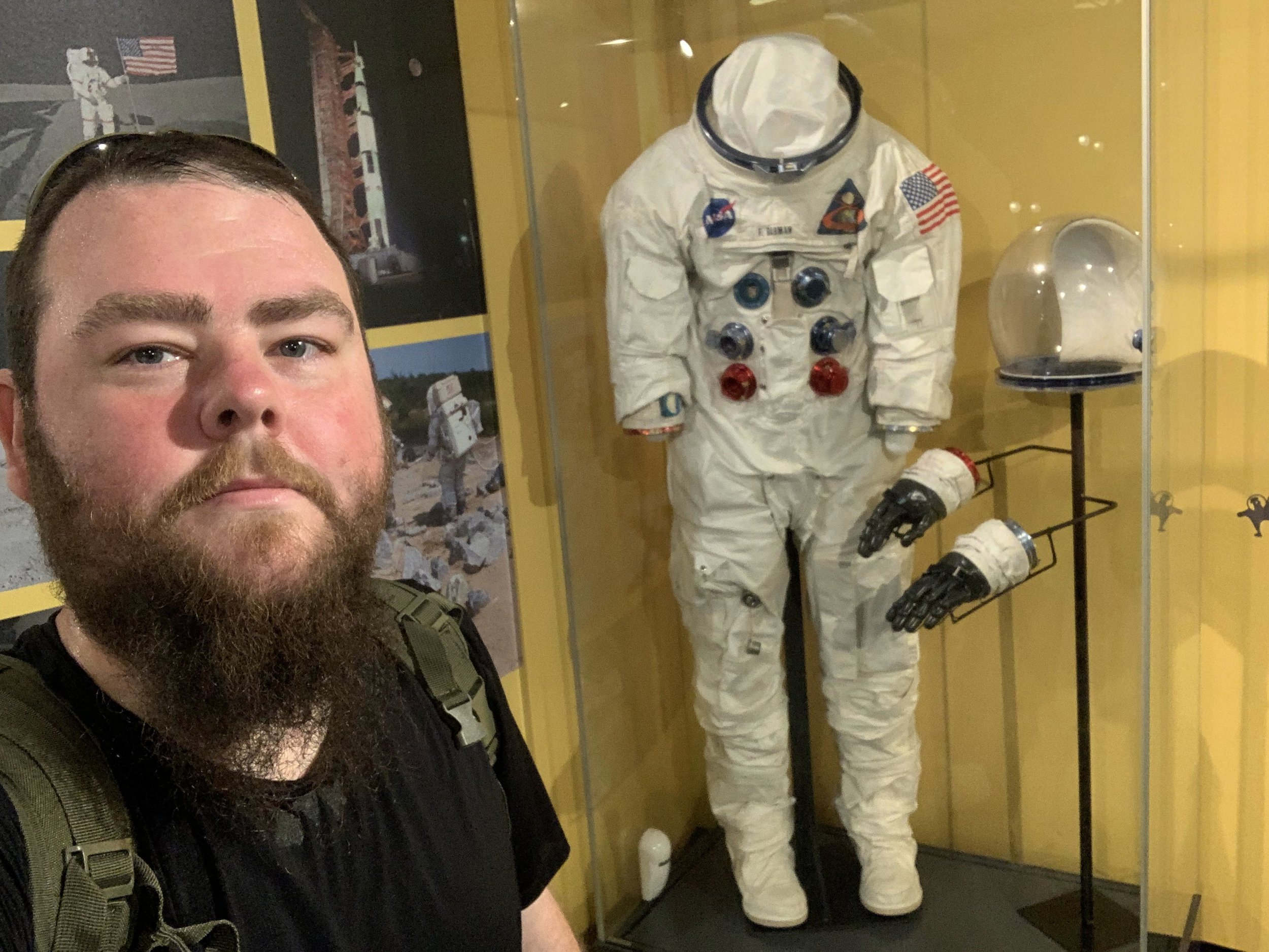 Me Posing with Frank Borman's Suit