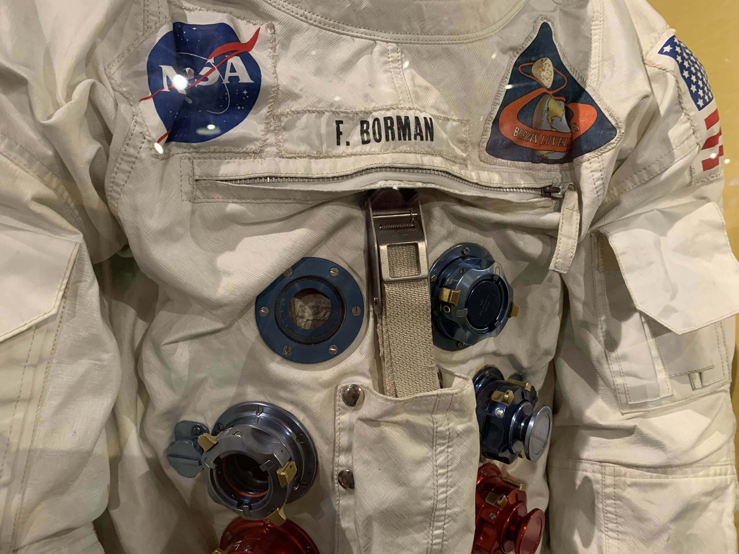 Close-up of Borman's Suit