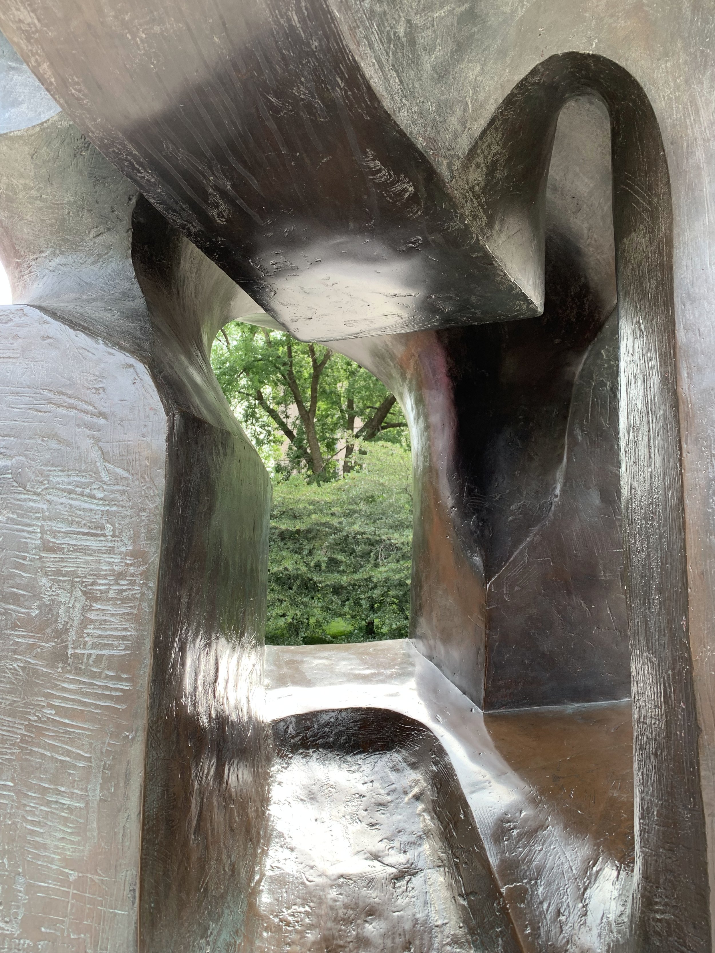 Close-up of a Hole in the Monument