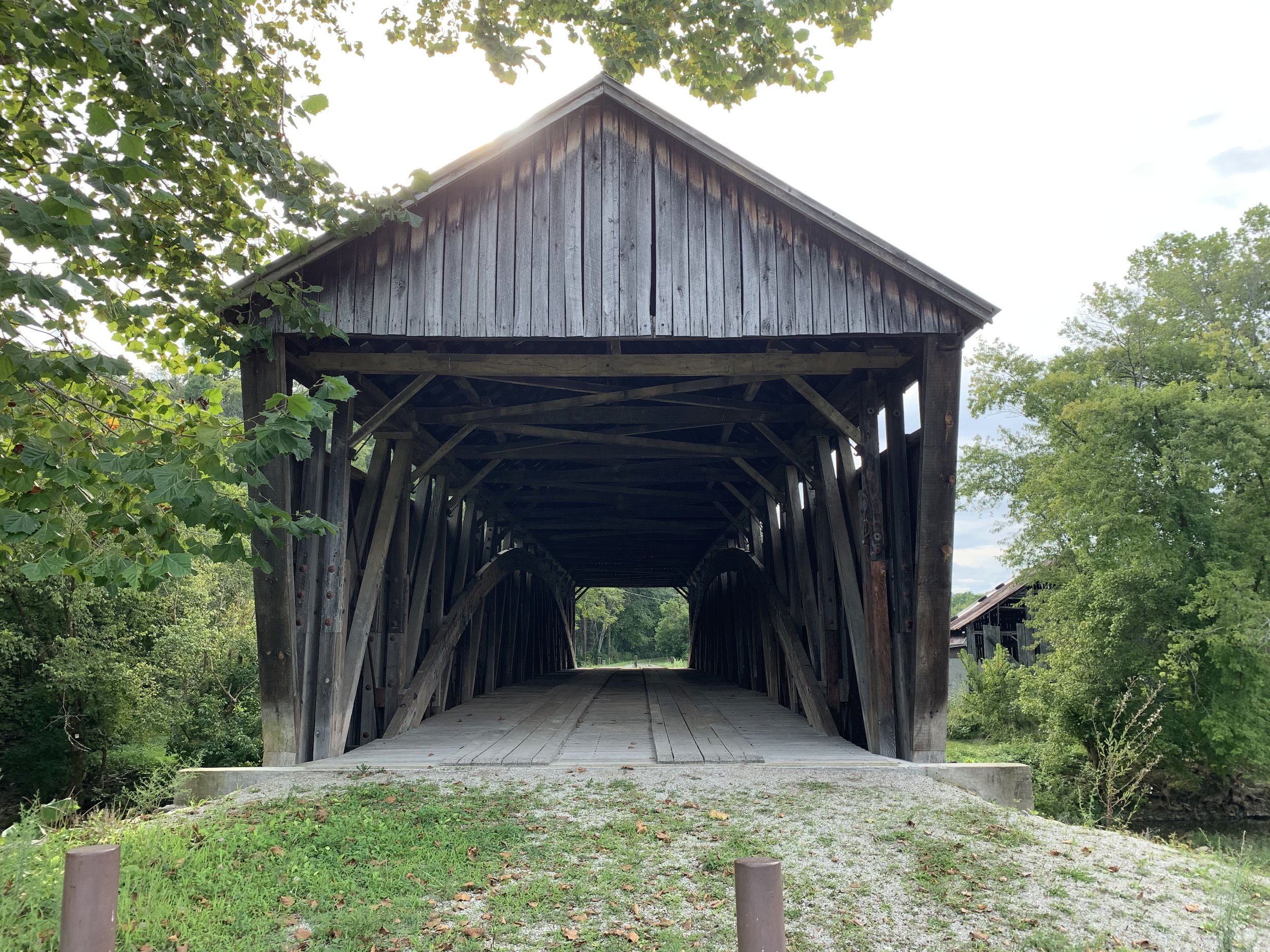 Looking Down the Length of the Bridge