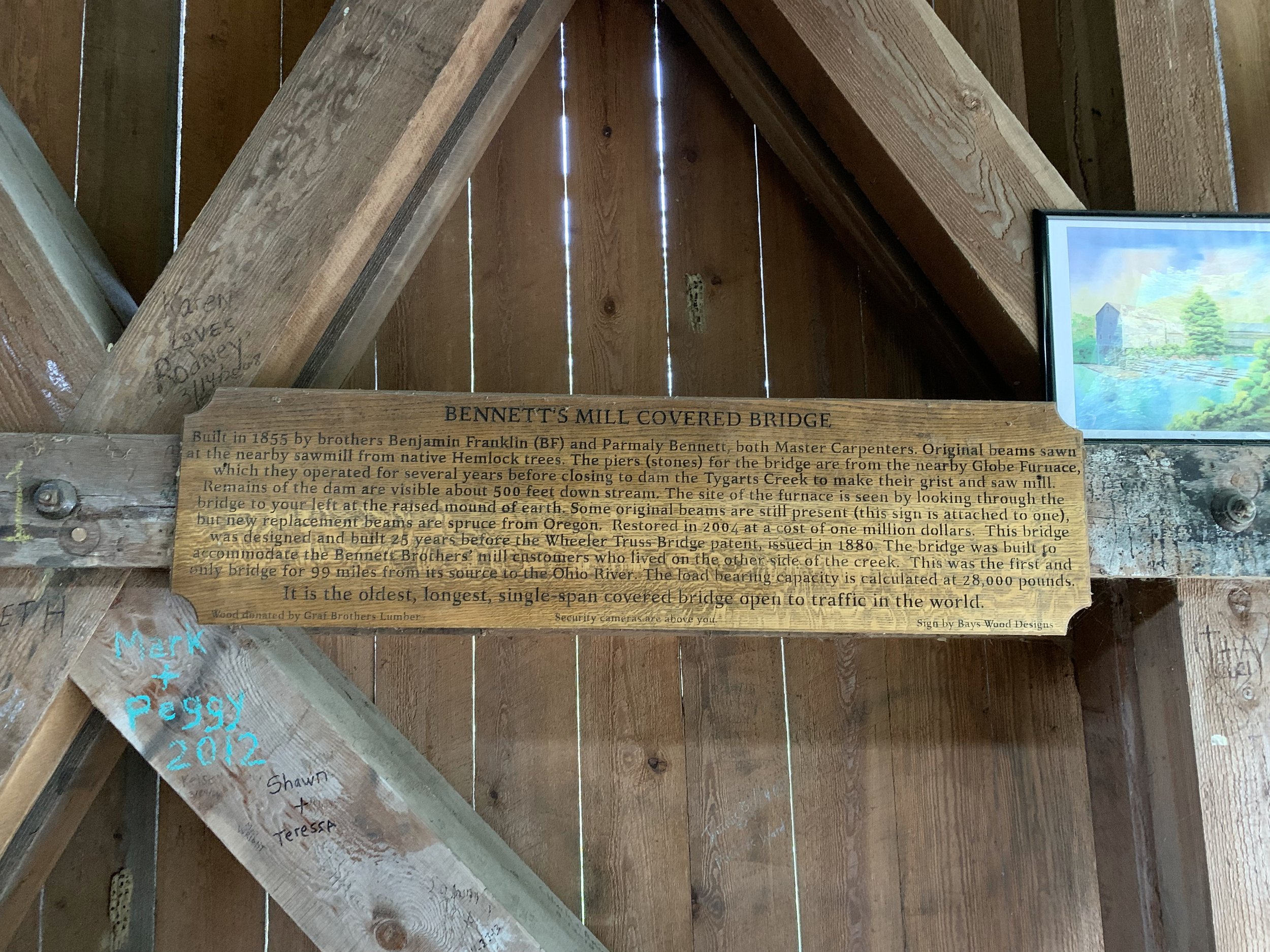 Plaque Detailing the Bridge's History