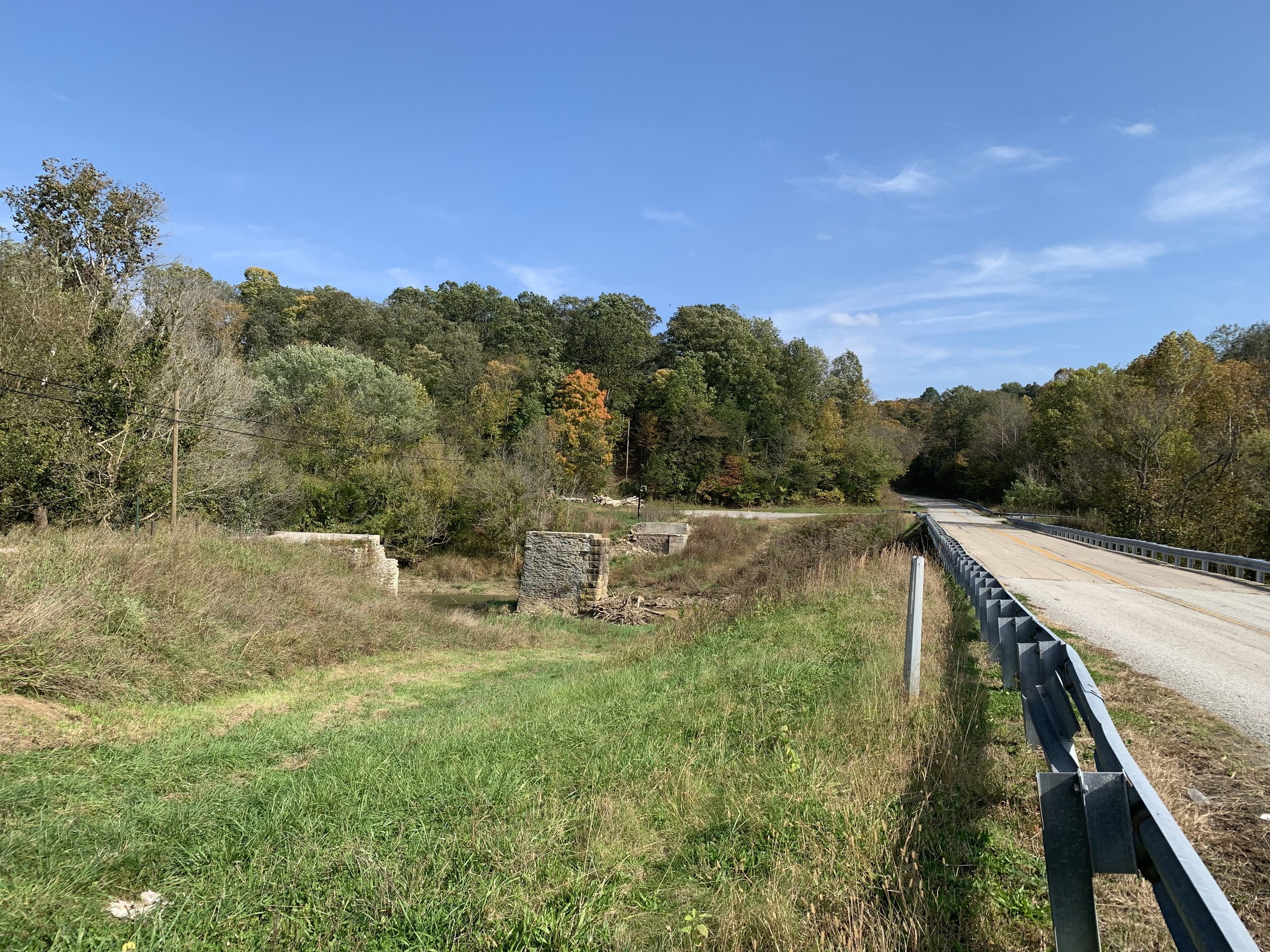 Long Shot of the Site of the Former Bridge