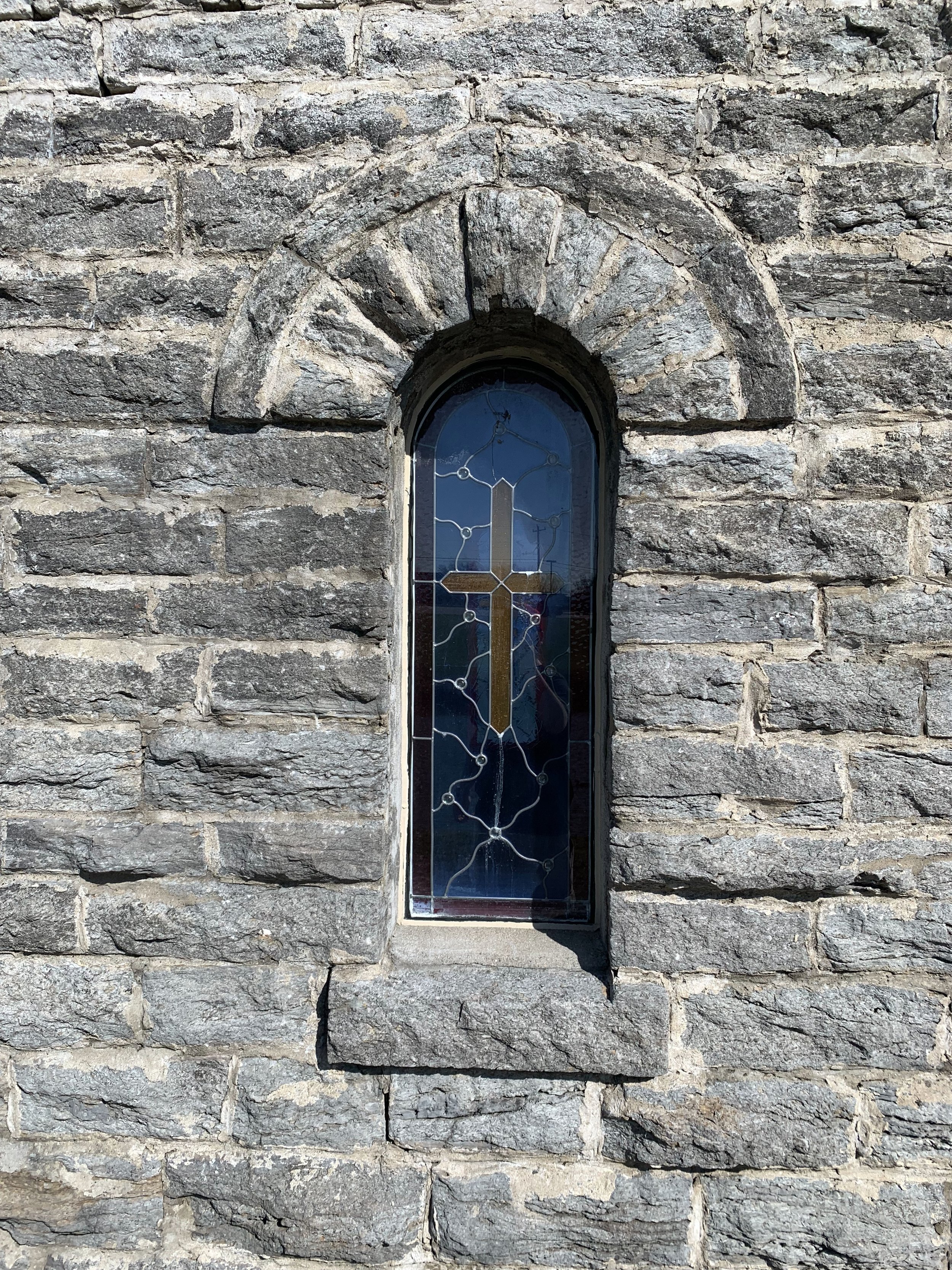 Close-Up of one of the Stained Glass Windows