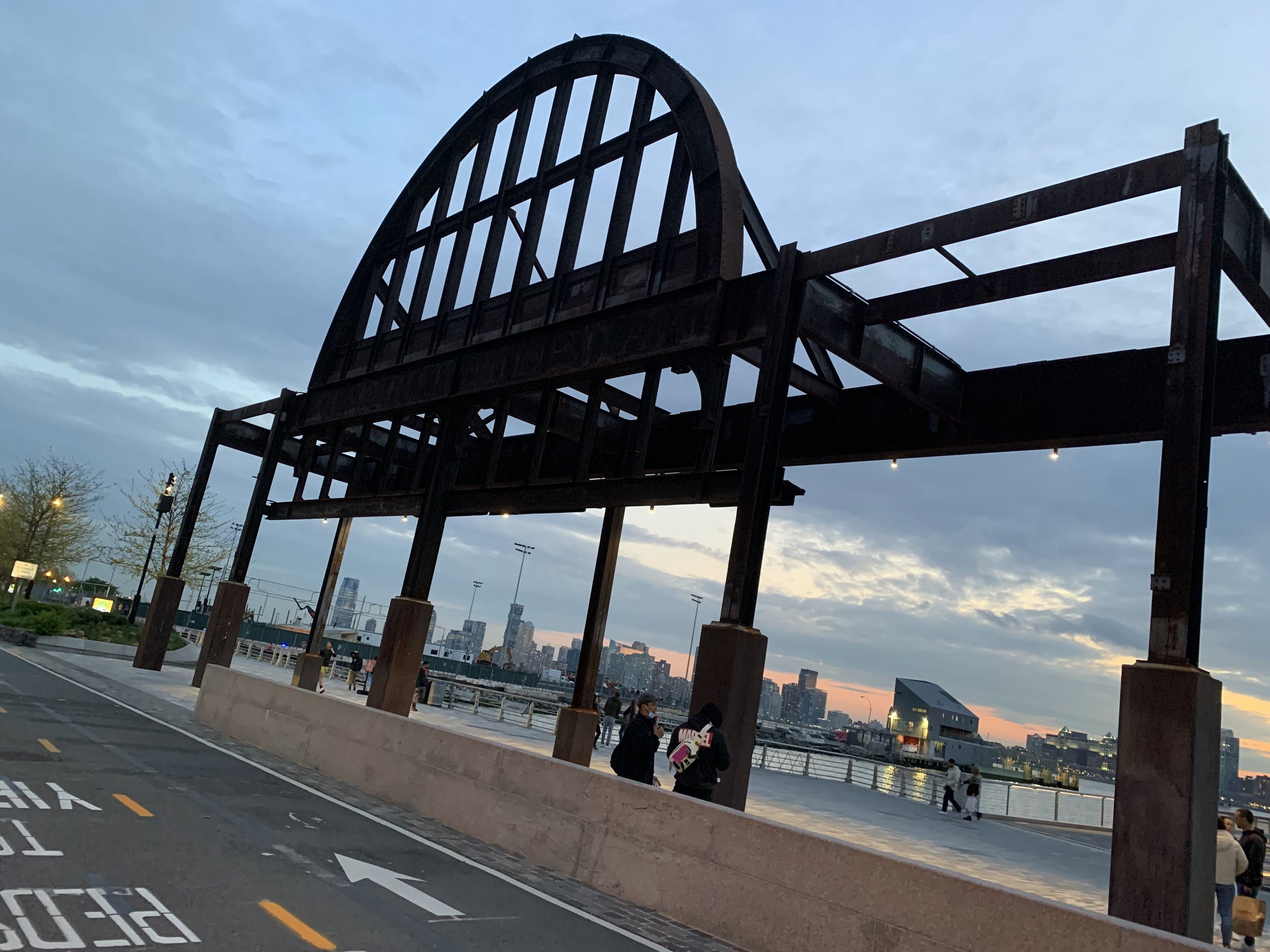 The iron gates of Pier 54