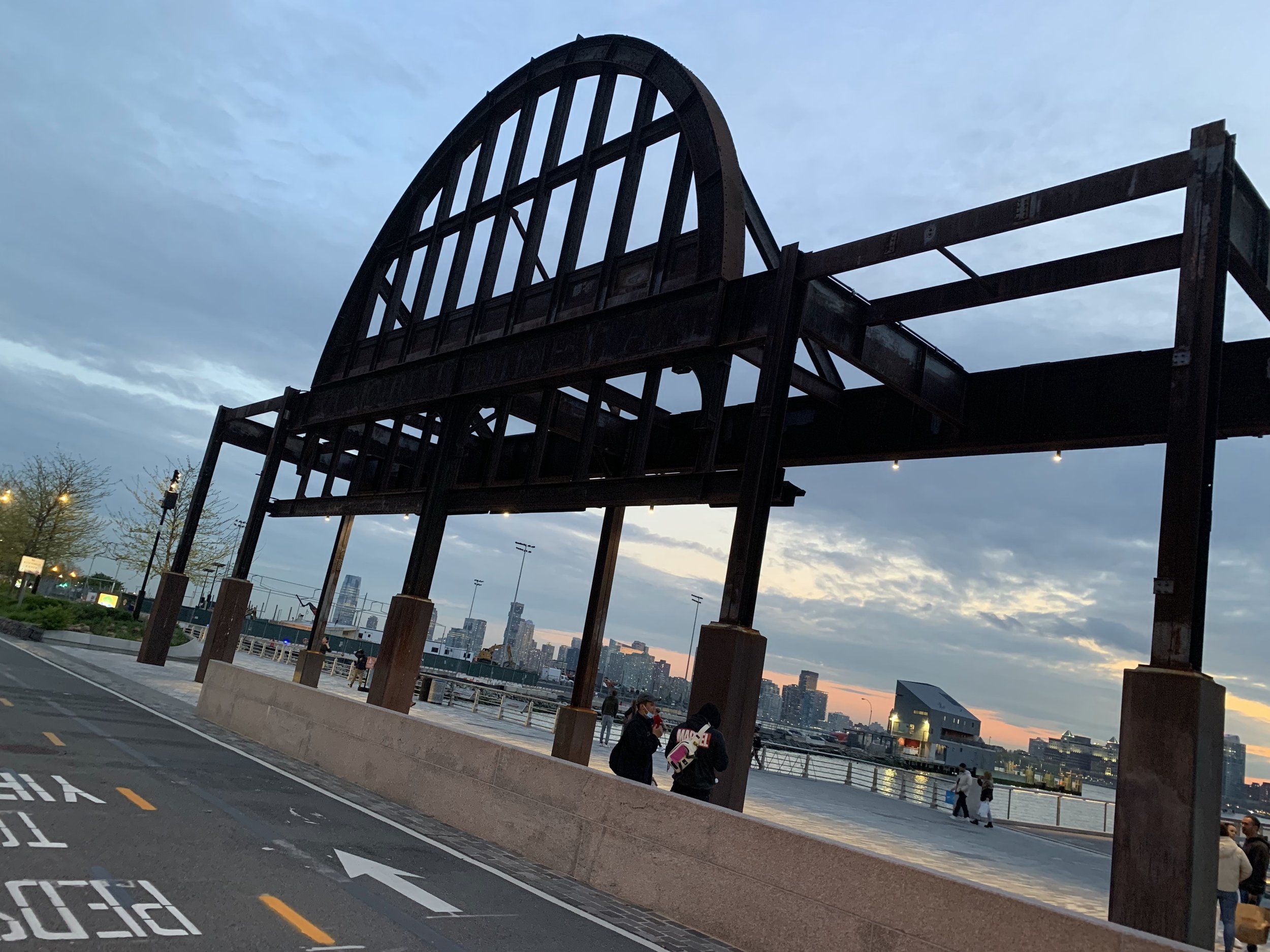 The iron gates of Pier 54