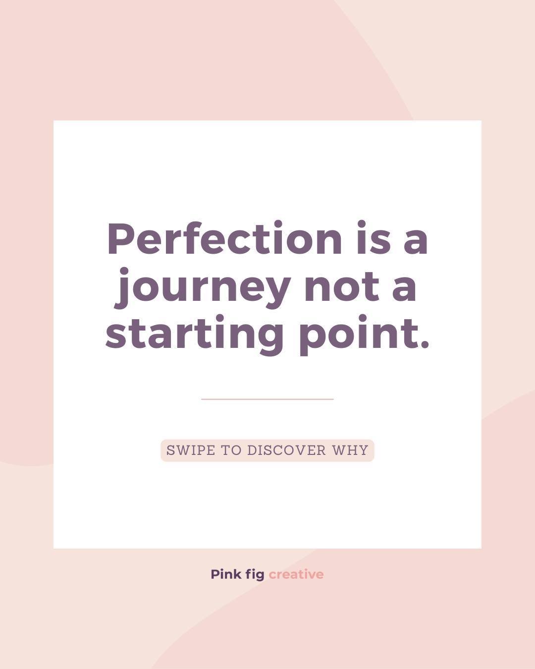 I'm here to remind you, to embrace evolution. Perfection isn't and shouldn't be the starting line, it's a journey.⁠
⁠
Don't wait for the perfect brand to launch your website. Start where you are, and let your digital presence grow with you. A website