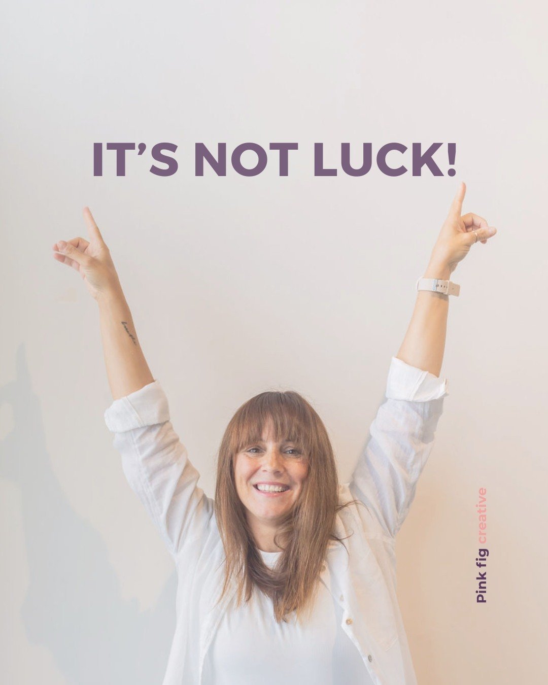 Time for a little PSA: Stop calling it luck. You&rsquo;re not lucky; you&rsquo;re downright amazing at what you do. 💫 Success isn&rsquo;t a lottery ticket you find under your sofa cushions. It&rsquo;s the result of your talent, your grit, and the en