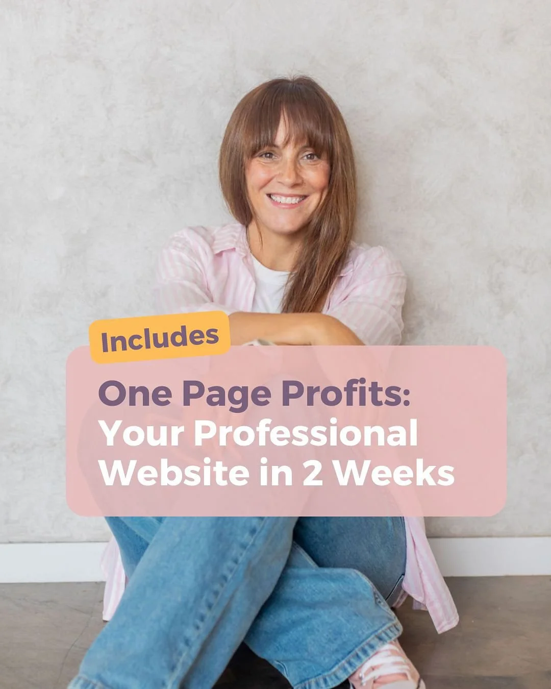 What&rsquo;s Included in One Page Profits? 🚀

Curious about what you&rsquo;ll get with the One Page Profits workshop? Here&rsquo;s a sneak peek! 👇

1️⃣ Get Ready: Find Inspiration 2️⃣ Website Copy that Sells 💬 3️⃣ Design like a Pro 🎨 4️⃣ Finishin