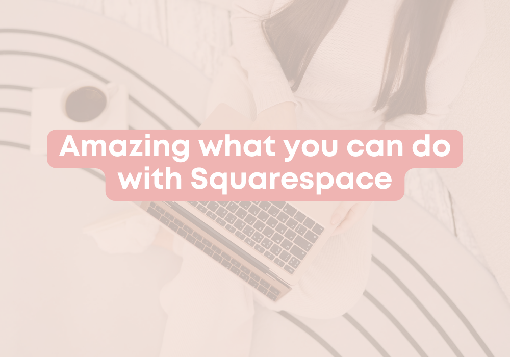 Amazing what you can do with Squarespace