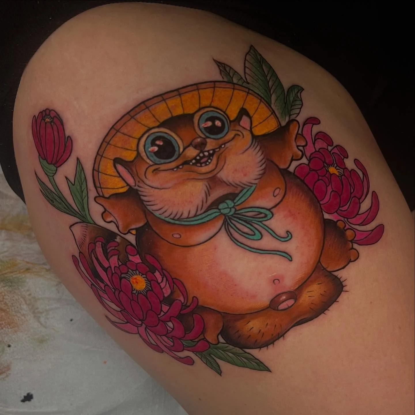 A tanuki done by @dlodious  #japanese #garden #statue #boys