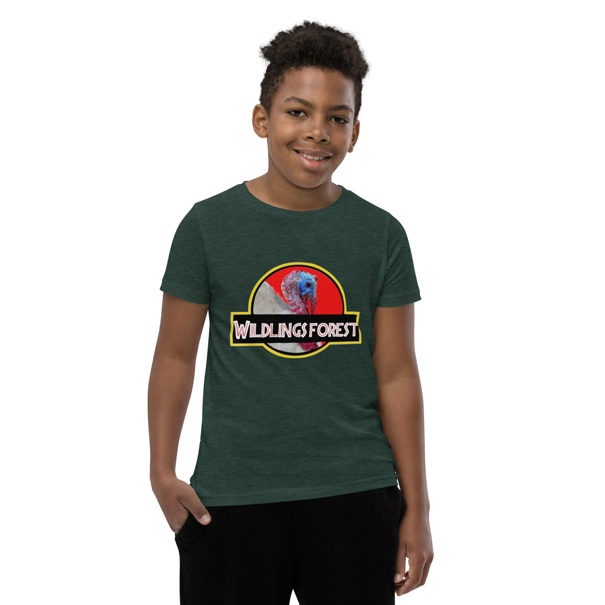 youth-staple-tee-heather-forest-front-64a60e993584a.jpg