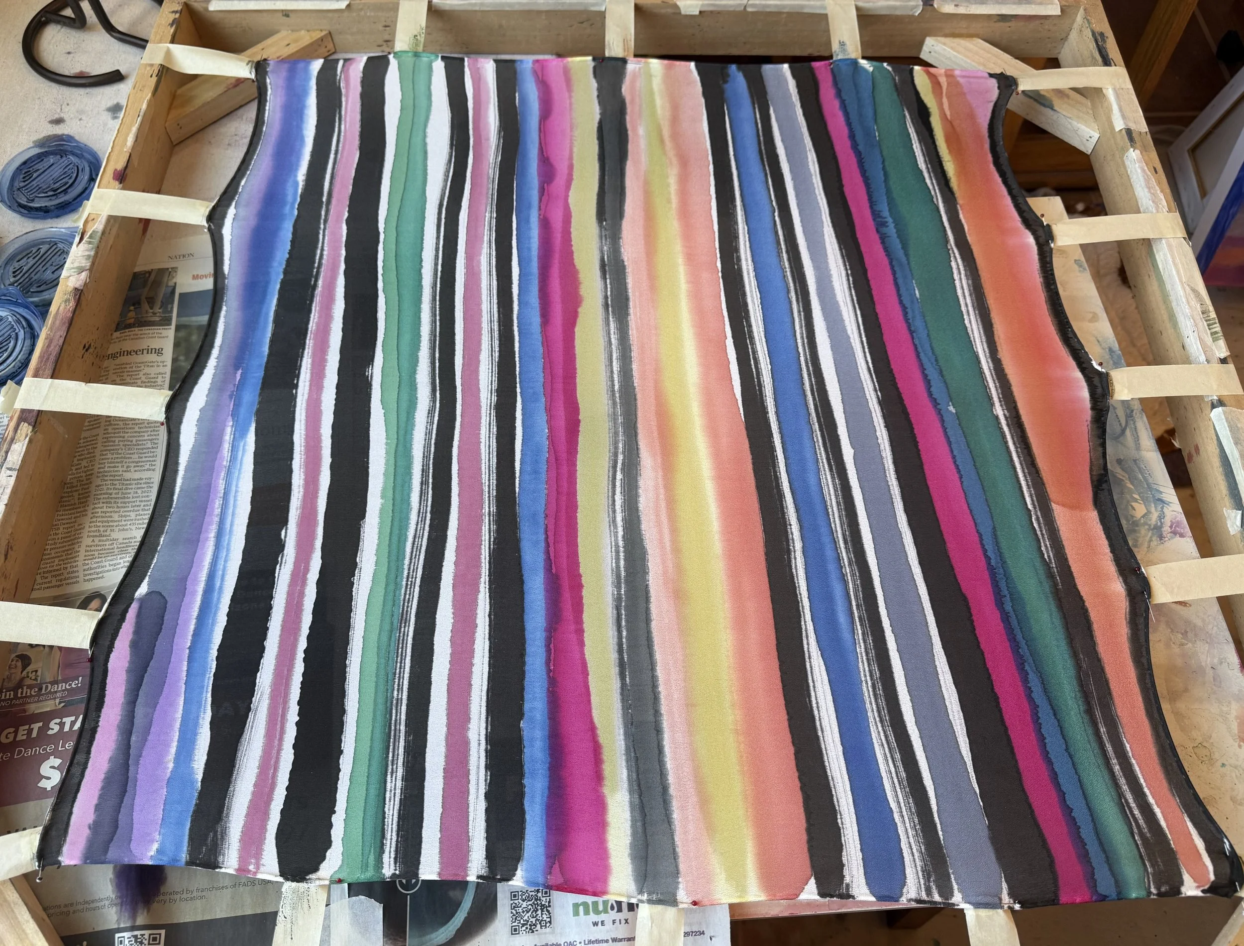 New! Square silk scarf 25"