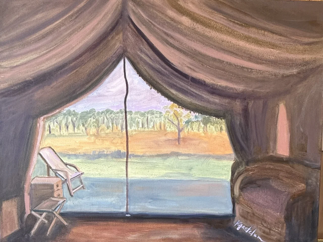 Serengeti Sunset
24" x 18"
Oil on canvas