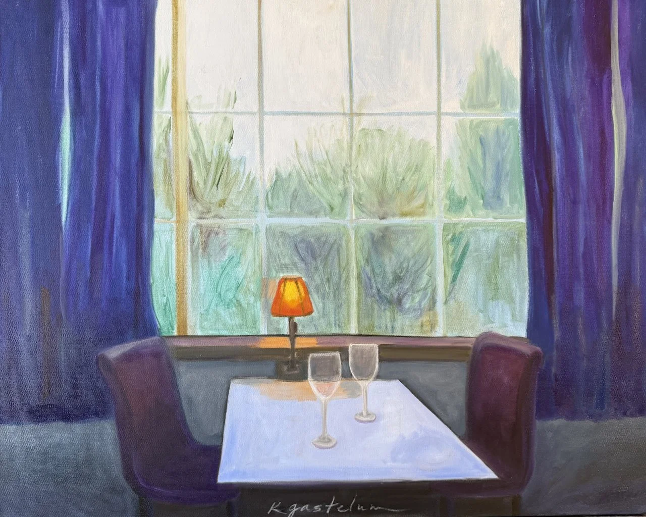 Une Table pour Deux
30 x 24"
Oil on canvas
$1200.