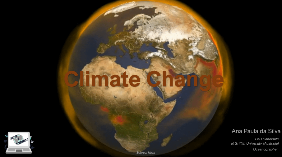 Lecture about “Climate Change” to high school students from Bronx High School for Writing & Communication Arts (New York, USA).