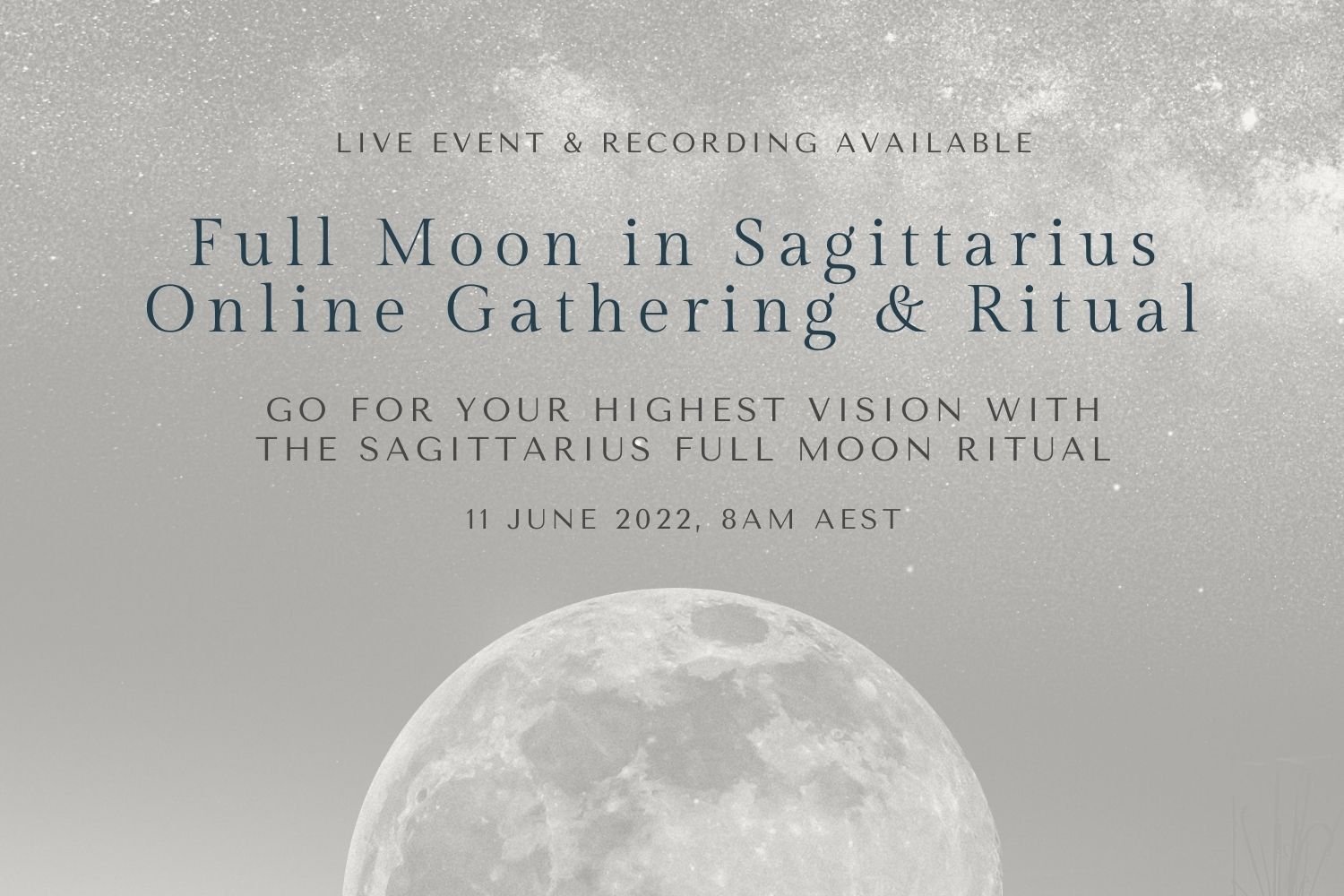 June Full Moon in Sagittarius Online Gathering & Ritual