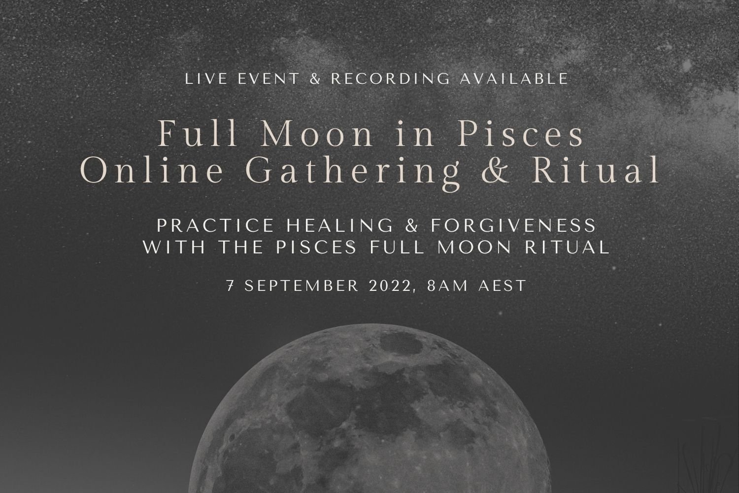 September Full Moon in Pisces Online Gathering & Ritual