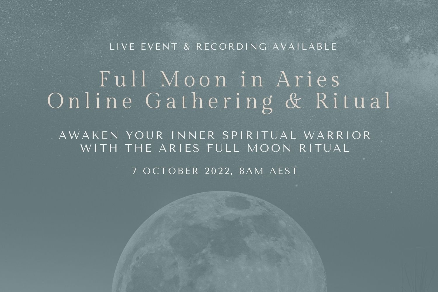 October Full Moon in Aries Online Gathering & Ritual