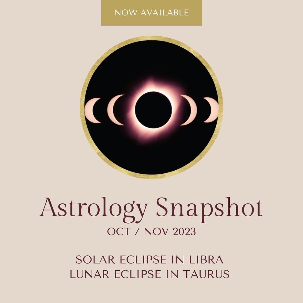 Monthly Astrology Snapshot is out now! Are you feeling the intensity? I sure am 🤩 So much is being stirred up in the field. Stay clear and do the work this season and you will move forwards in a big way!

Read or watch the full Monthly Astrology Sna