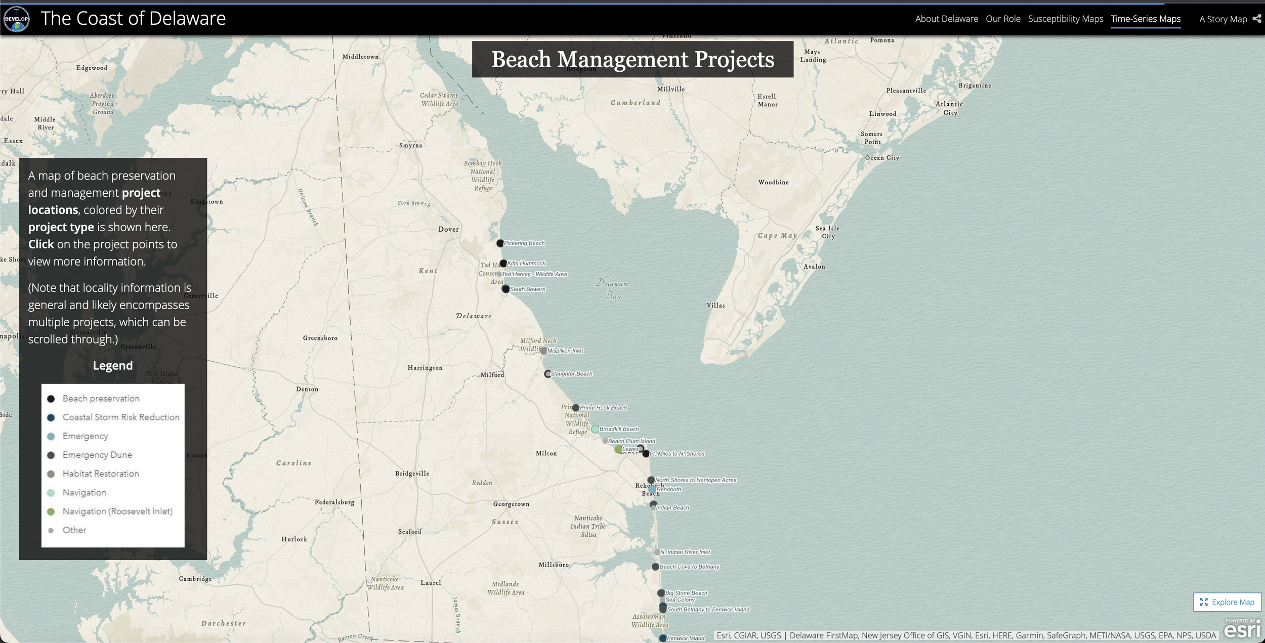 Image from StoryMap: The Coast of Delaware