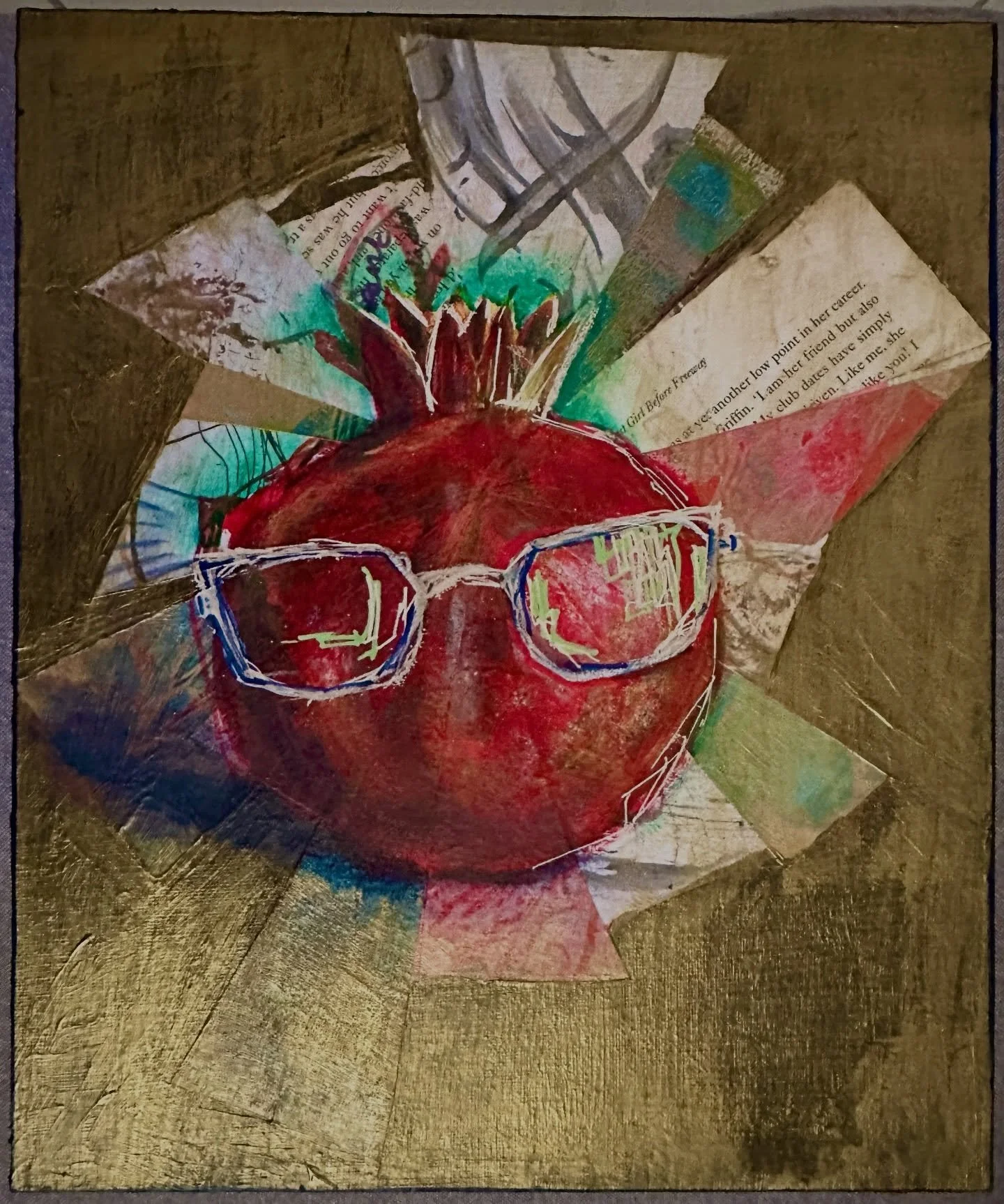 &ldquo;I See Me&rdquo; 
Mix Media

@artisteonline 
#artchallenge 
#red 
#melbourneartist