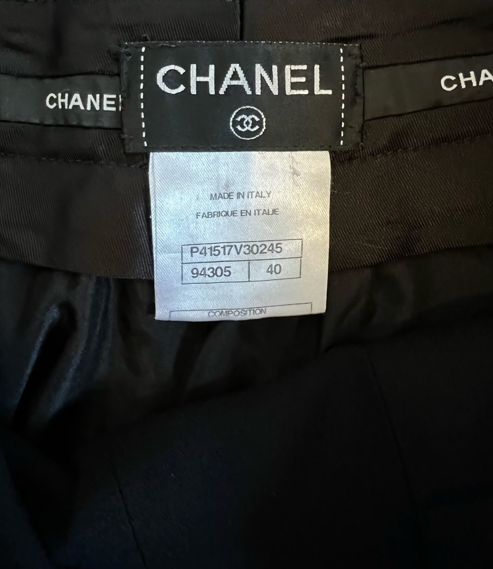 Vintage Chanel Black Pants Size 40 — Socialite Auctions