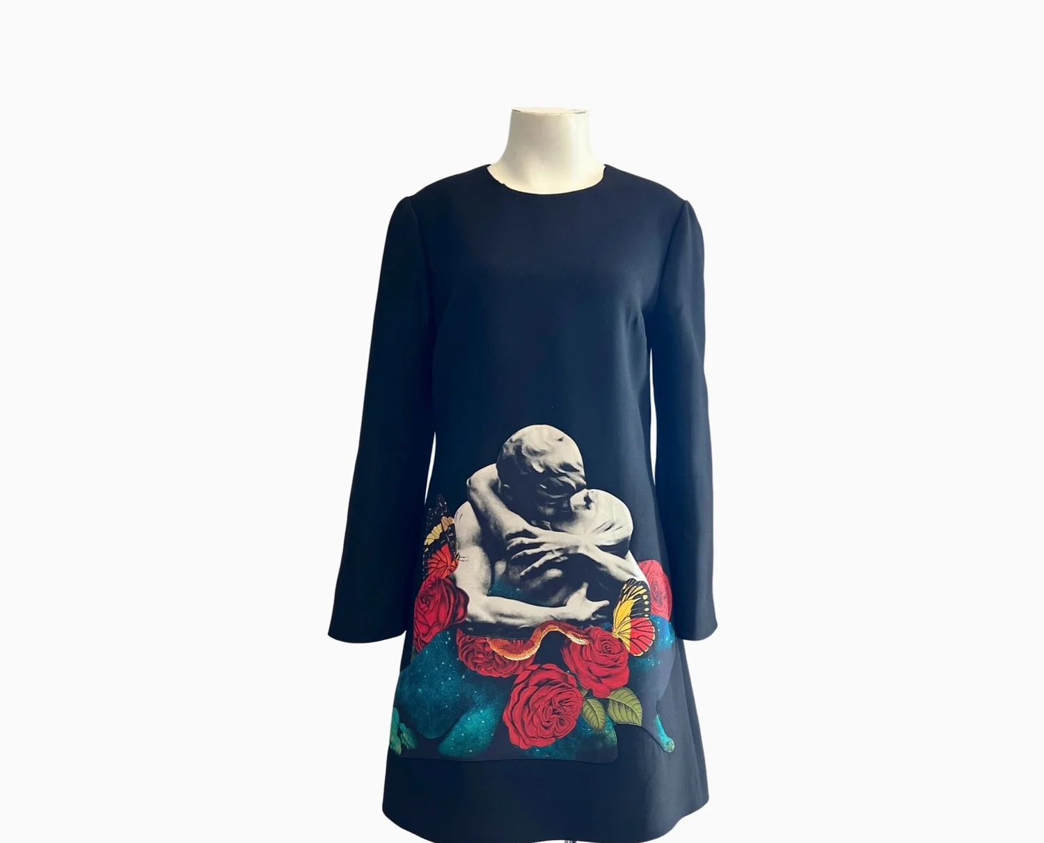 Valentino x Undercover 2019 Black Lovers Dress Size 44 Ret $3690 