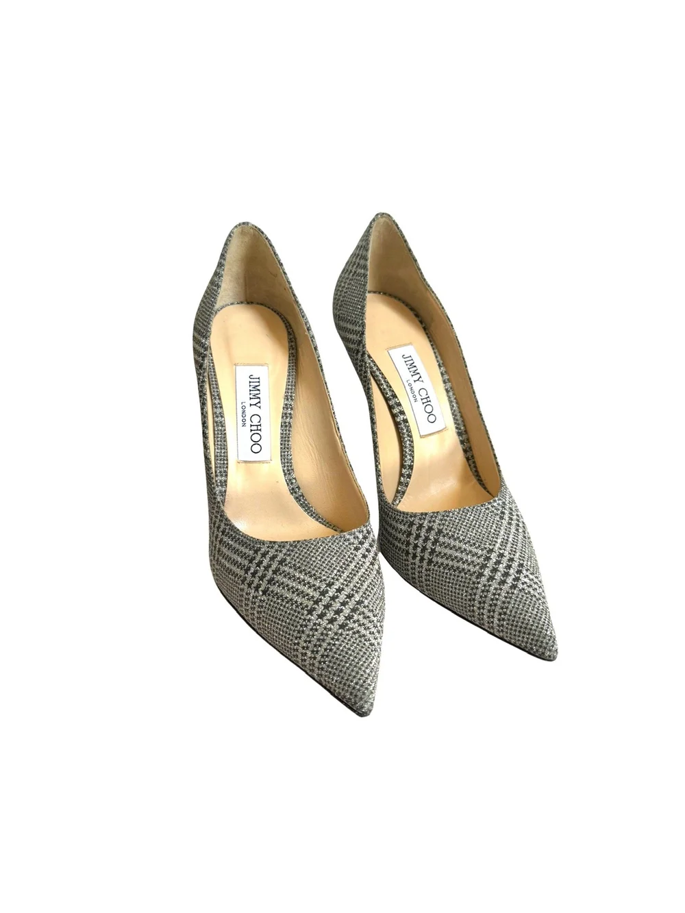 slim fit dress slacks Jimmy Choo Glitter Pumps – Past & Present Boutique main image 1