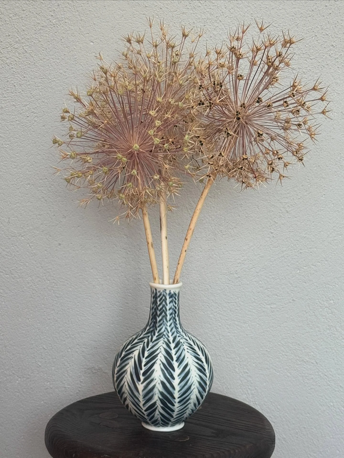This has solved my dilemma about picking flowers. They dried themselves, don&rsquo;t need  water and the flowers that are surviving the lack of rain, can get on with surviving. 

#amazingalliums
#alliums
#drygarden
#drydartmoor