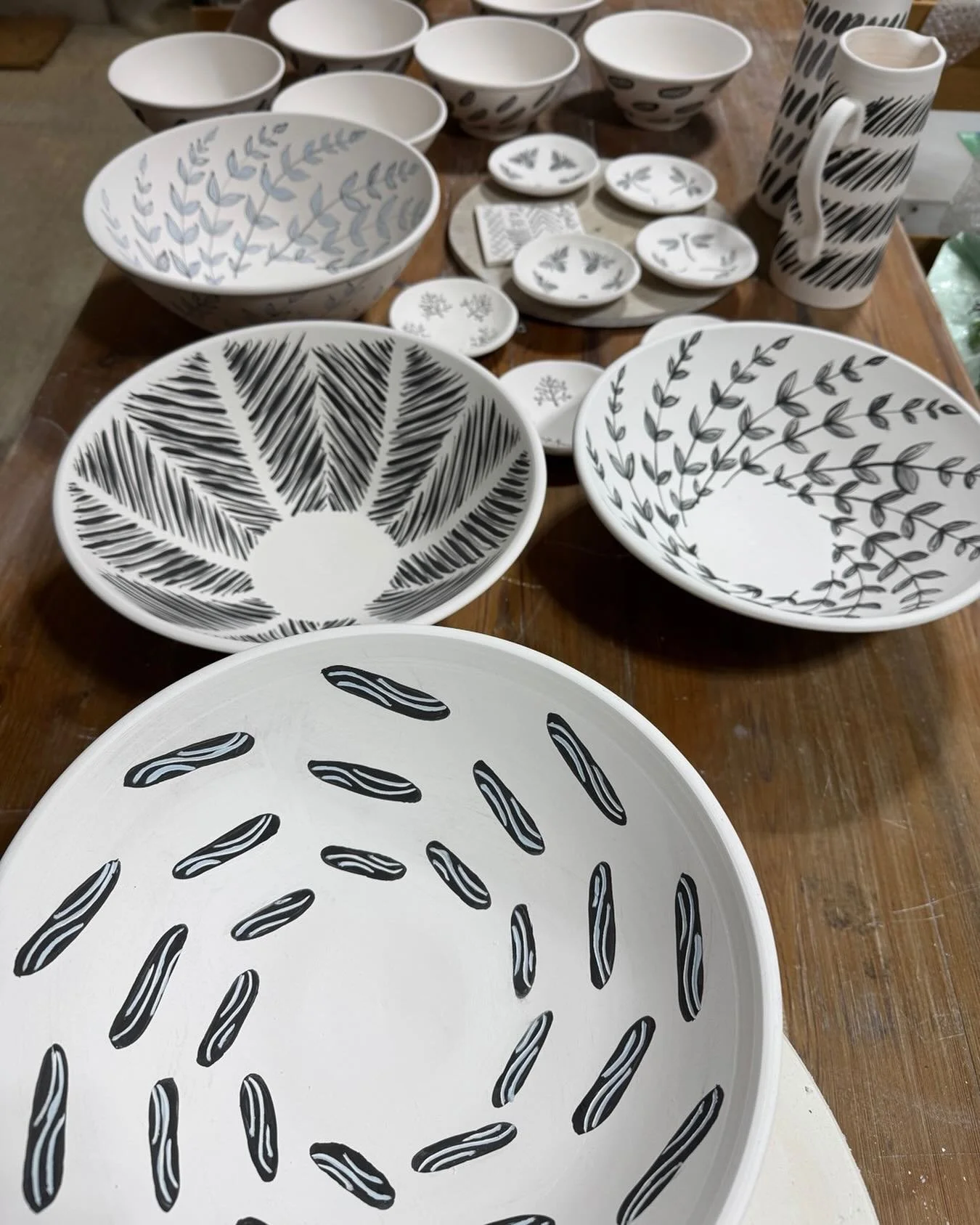 Waiting for glaze &hellip; my least favourite part of the process. It really is the make or break stage and, after having an issue with some wrongly labelled glaze material from a well known supplier, I am hesitant. 

#biscuitfired
#unglazed
#testyou