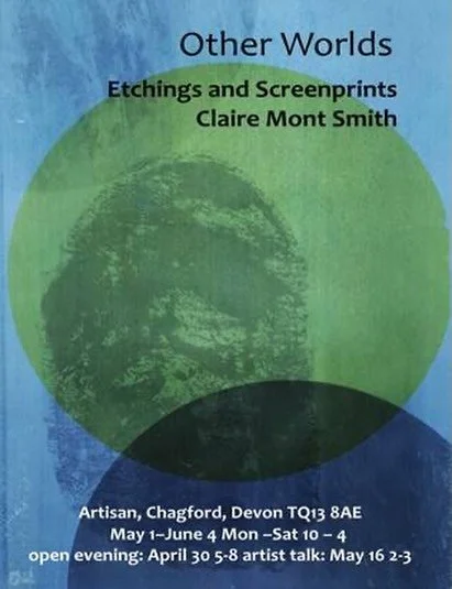 And on the same evening, in Artisan, there is this, an exhibition of prints by @claire.mont.smith - a great title and lovely prints. Two exhibitions on the same evening, with a one minute walk between them. Could be quite a lot of prosecco flowing &h