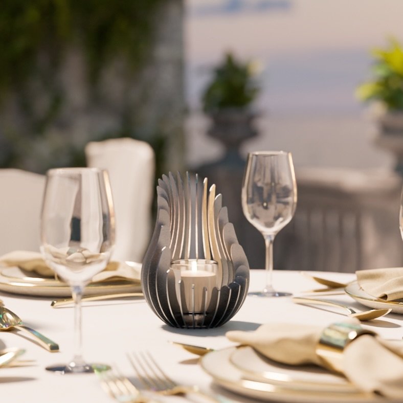 A touch of firelight, made for the moment.

Our Kelray Candle Holders bring sculptural elegance to any setting &mdash; from intimate dinners to unforgettable weddings. Handcrafted in stainless steel and designed in BC, they add a refined, modern edge