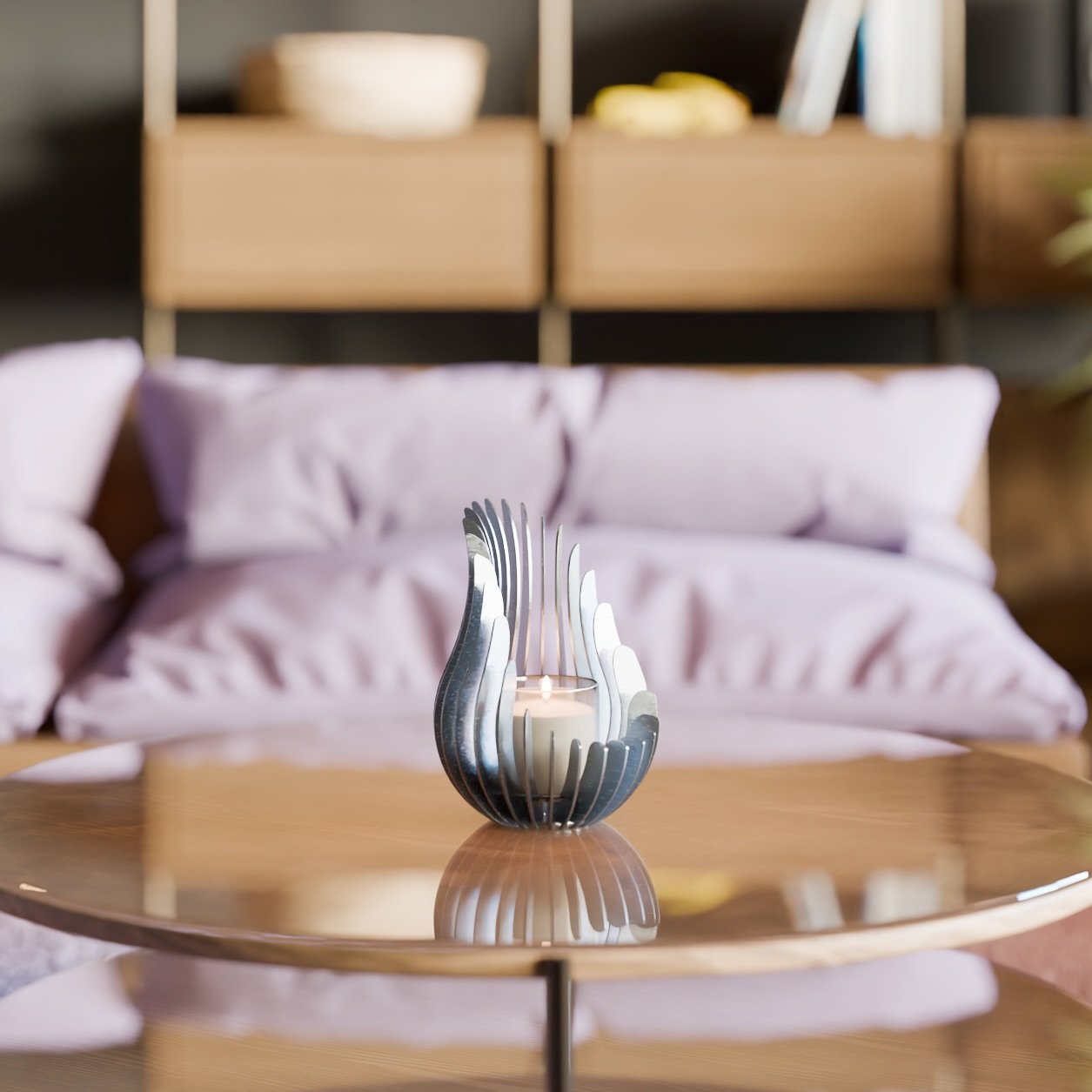 A touch of warmth, a flicker of elegance.
The Kelray candle holder brings sculptural beauty to any space&mdash;like this cozy living room setup.

Want one of your own? We&rsquo;re giving one away!
Head to our giveaway post to enter and bring this glo