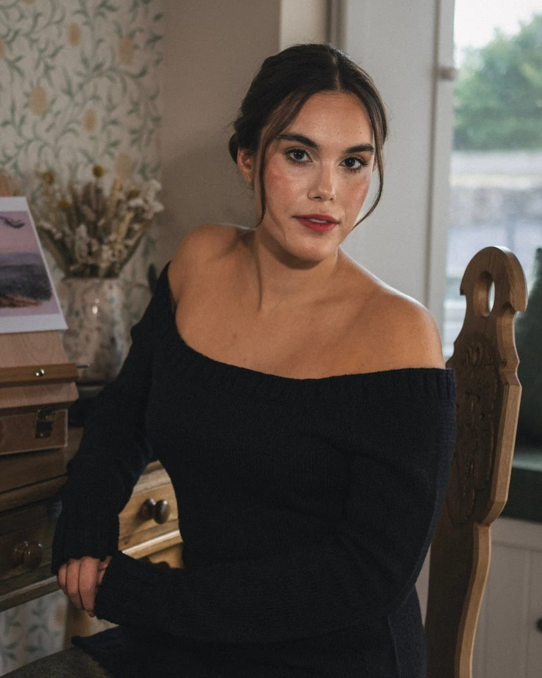 Emily.

Quiet strength.
A spirit shaped by wild landscapes and inward thought.

For the Goatherdess collection, Emily Bront&euml; represents the darker, more contemplative side of wool &mdash; soft knits and natural fibres designed for reflection, cr