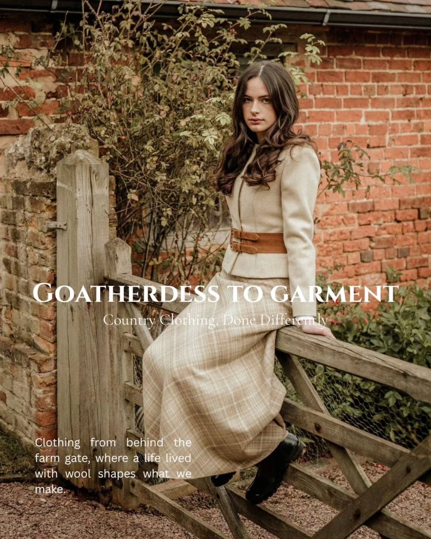 Country clothing, done differently.

Goatherdess begins behind the farm gate.

We live with wool every day &mdash; 24/7, 365 days a year, whatever the weather. Our rare and minority-breed sheep and Angora goats call our Scottish smallholding home, wh