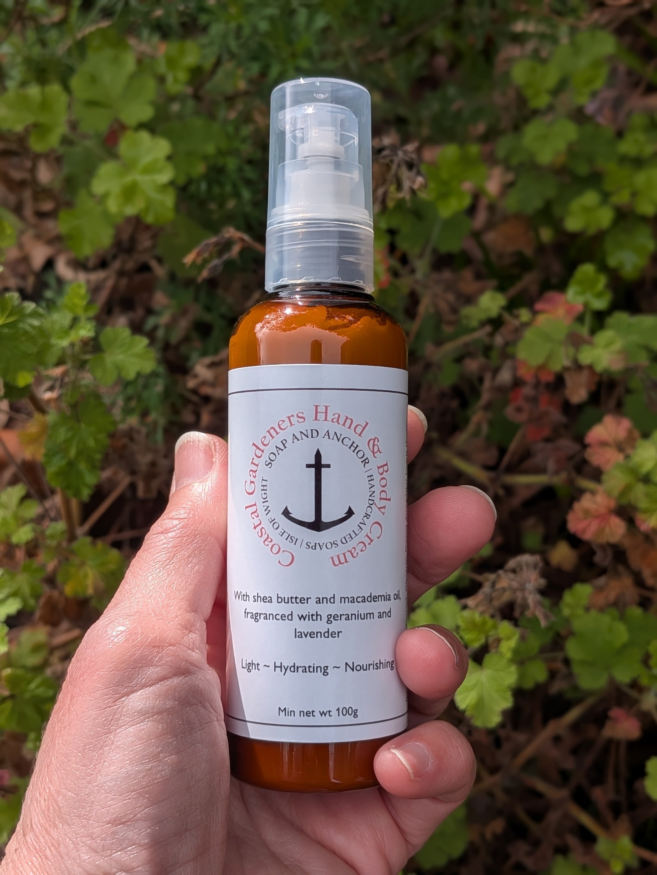 Coastal Gardeners Hand and Body Cream (min net wt 50g / 100g)