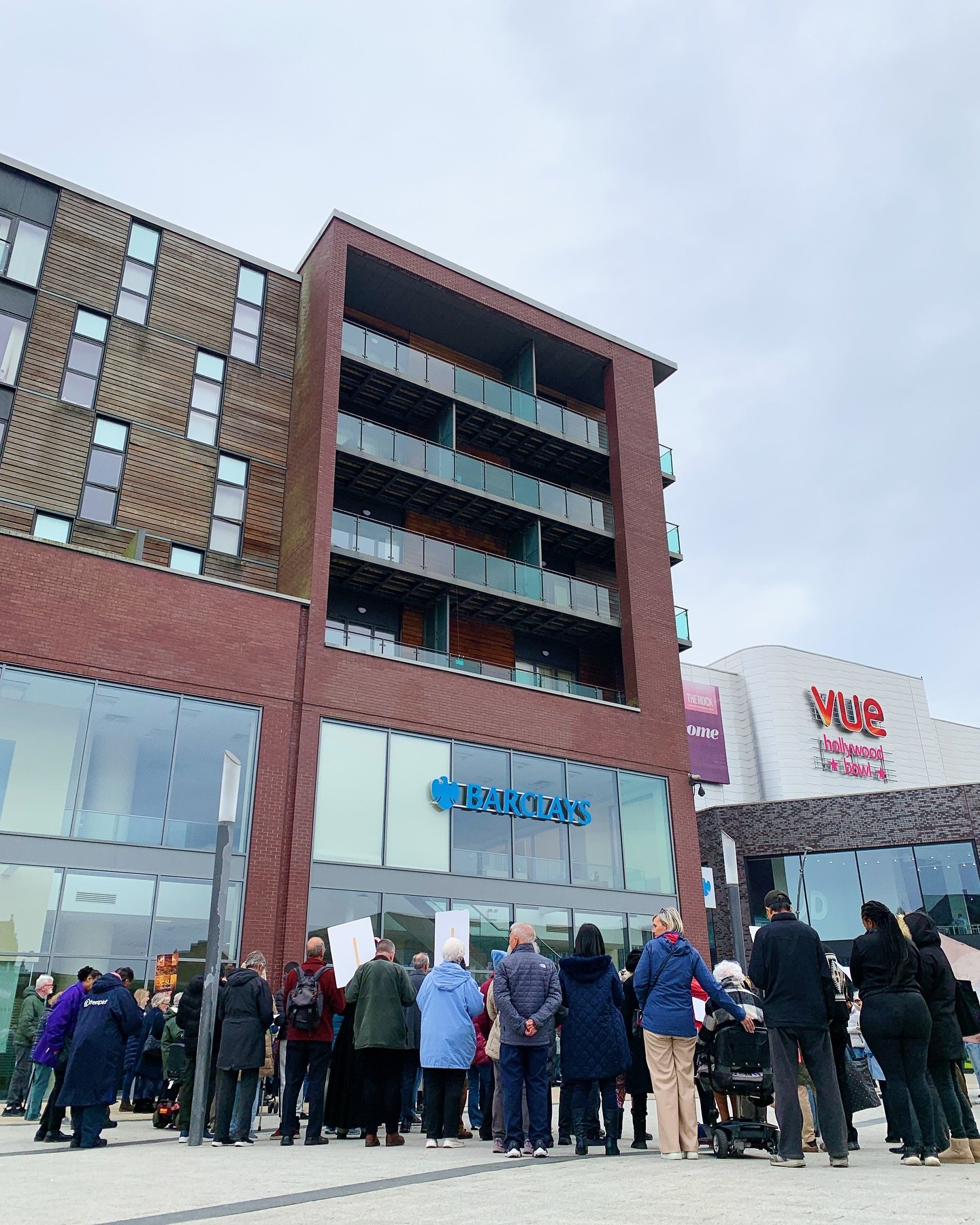 Great to be with churches from across Bury for our Good Friday walk of witness in the town centre.

Bishop @matthewporteruk is here, encouraging us to welcome the life giving presence of God in our lives, by praying