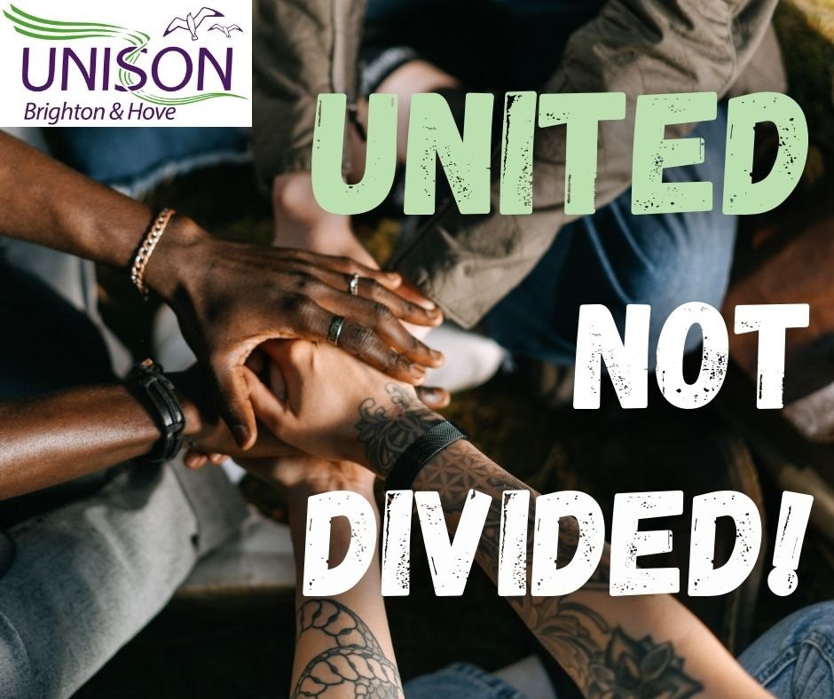 UNITED NOT DIVIDED, Statement from Brighton and Hove UNISON — Brighton ...