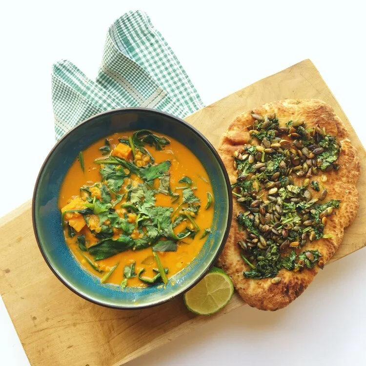 Indiase Dahl met zoete aardappel