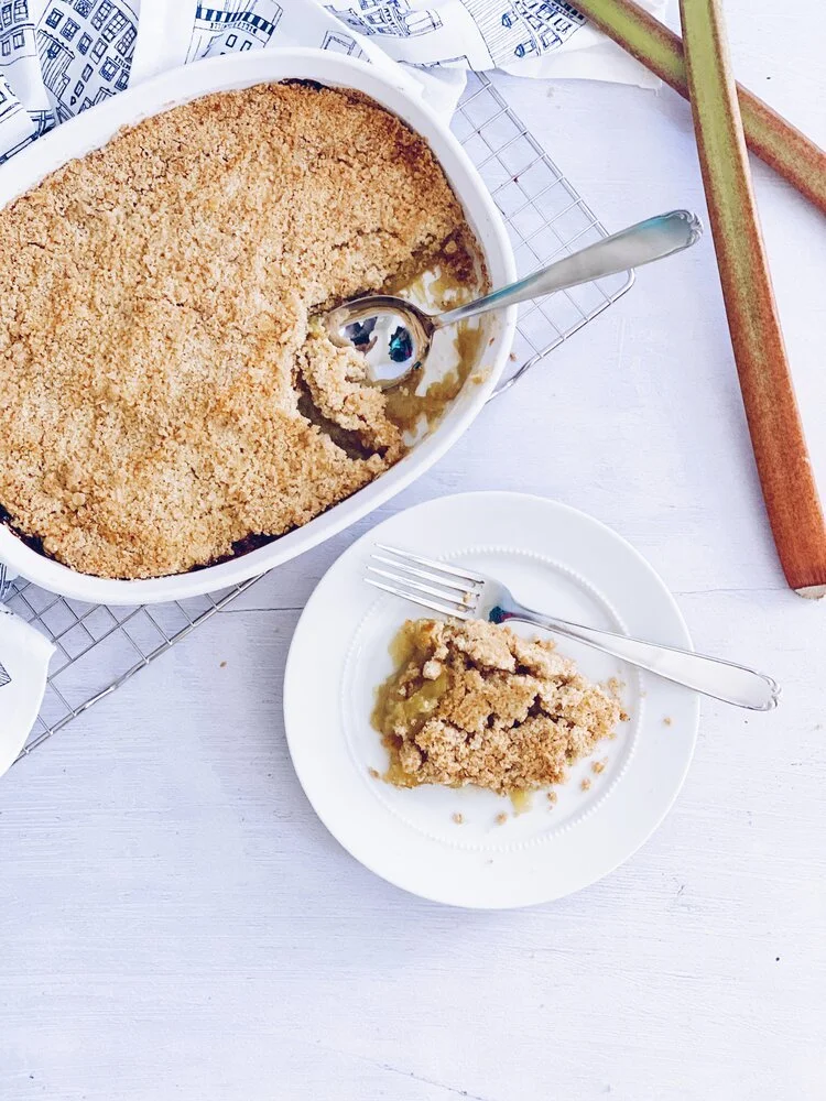 Rabarber- appel crumble