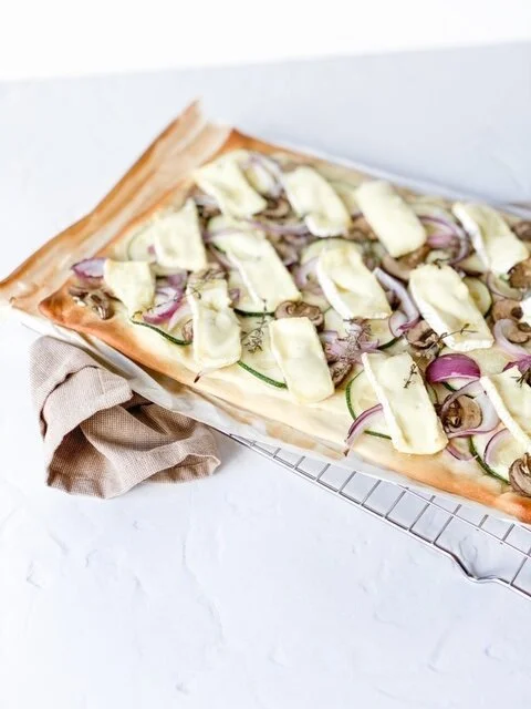 Plaatpizza met brie