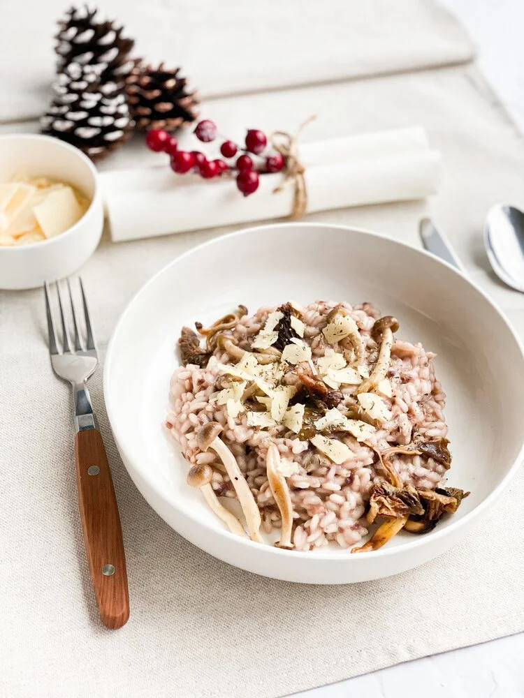 Paddenstoelen risotto