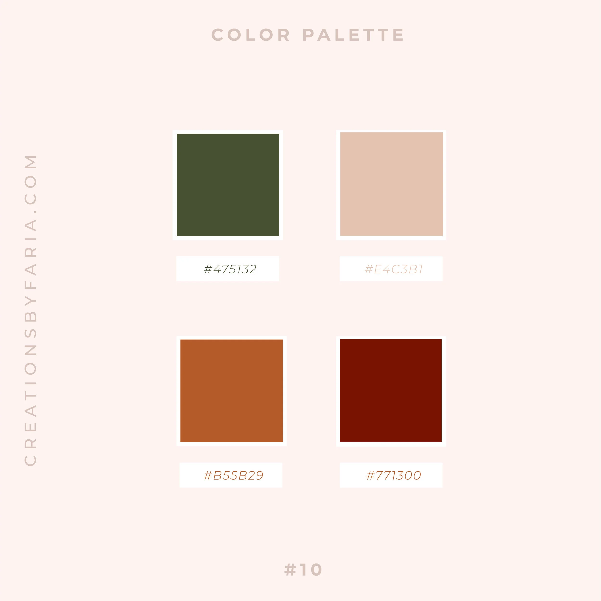 5 Modern Olive Green Color Palettes — Creations by Faria Squarespace
