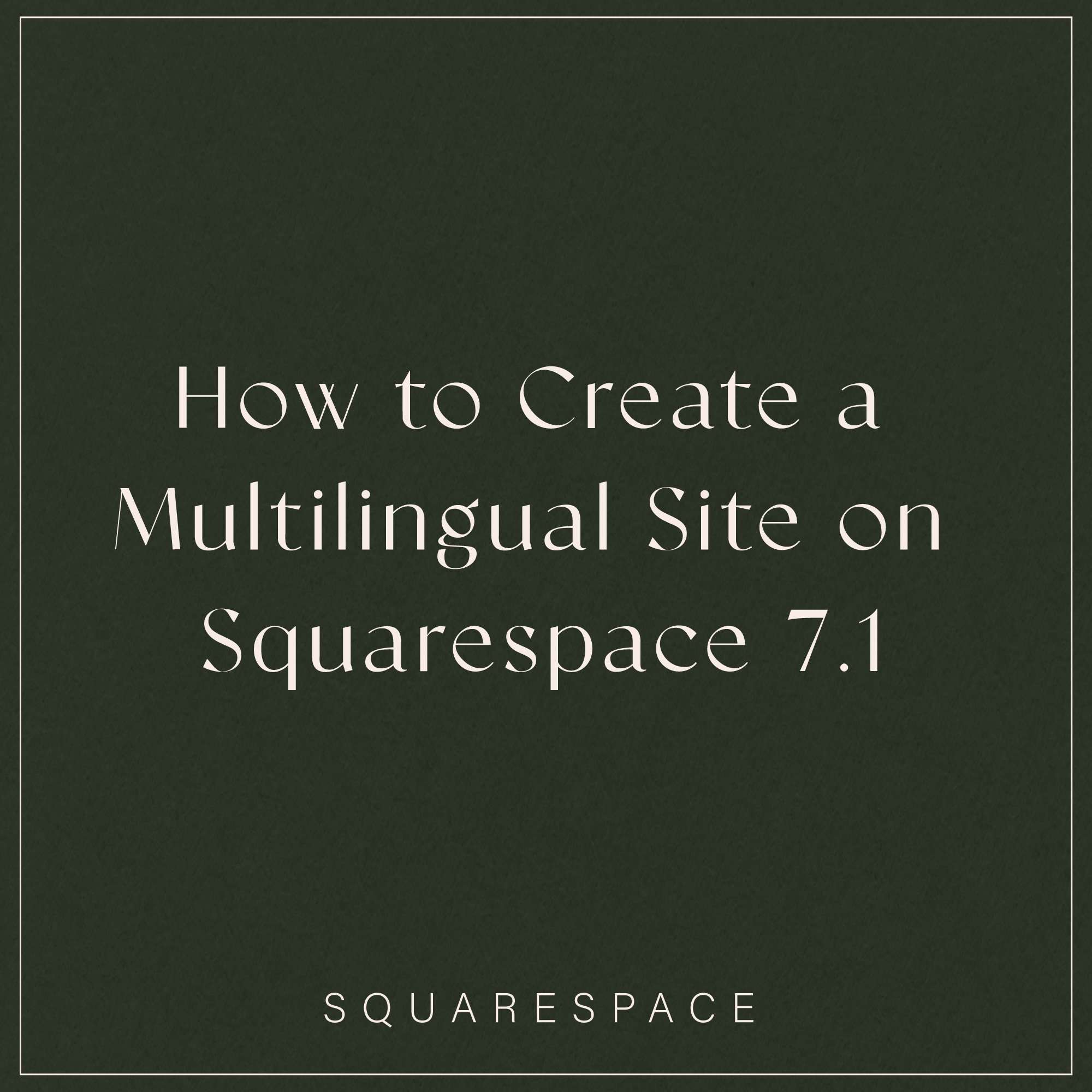 wreath Operation possible tricky How to Create a Multilingual Site on Squarespace 7.1 — Creations by Faria |  Squarespace Website Design